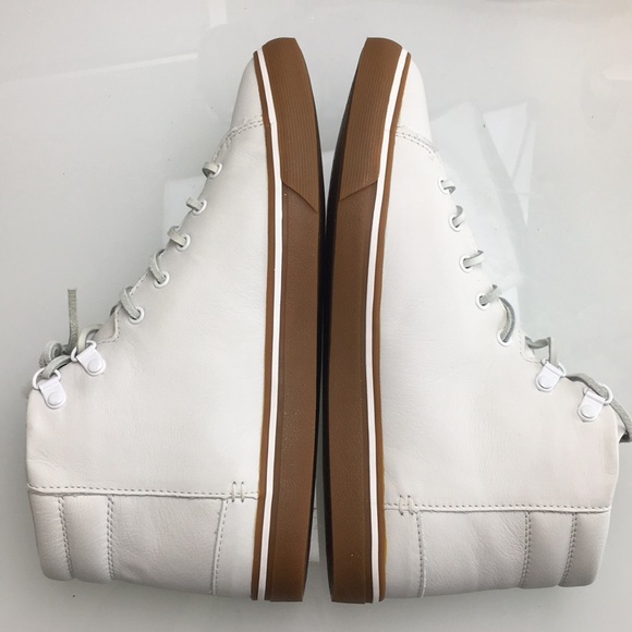Ugg Hoyt Luxe White Leather Sneakers Mens New - Picture 5 of 8